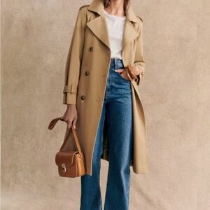 NWT Sezane  Scott Trench Coat